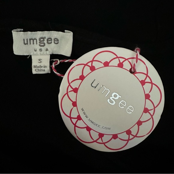 Umgee Black & Leopard print Tunic/Blouse-3/4” bell sleeves-NWT-Sz Small - Picture 7 of 7